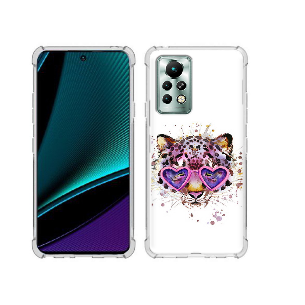 

Чехол MyPads Tocco для Infinix Note 11 Pro модный леопард, Прозрачный, Tocco