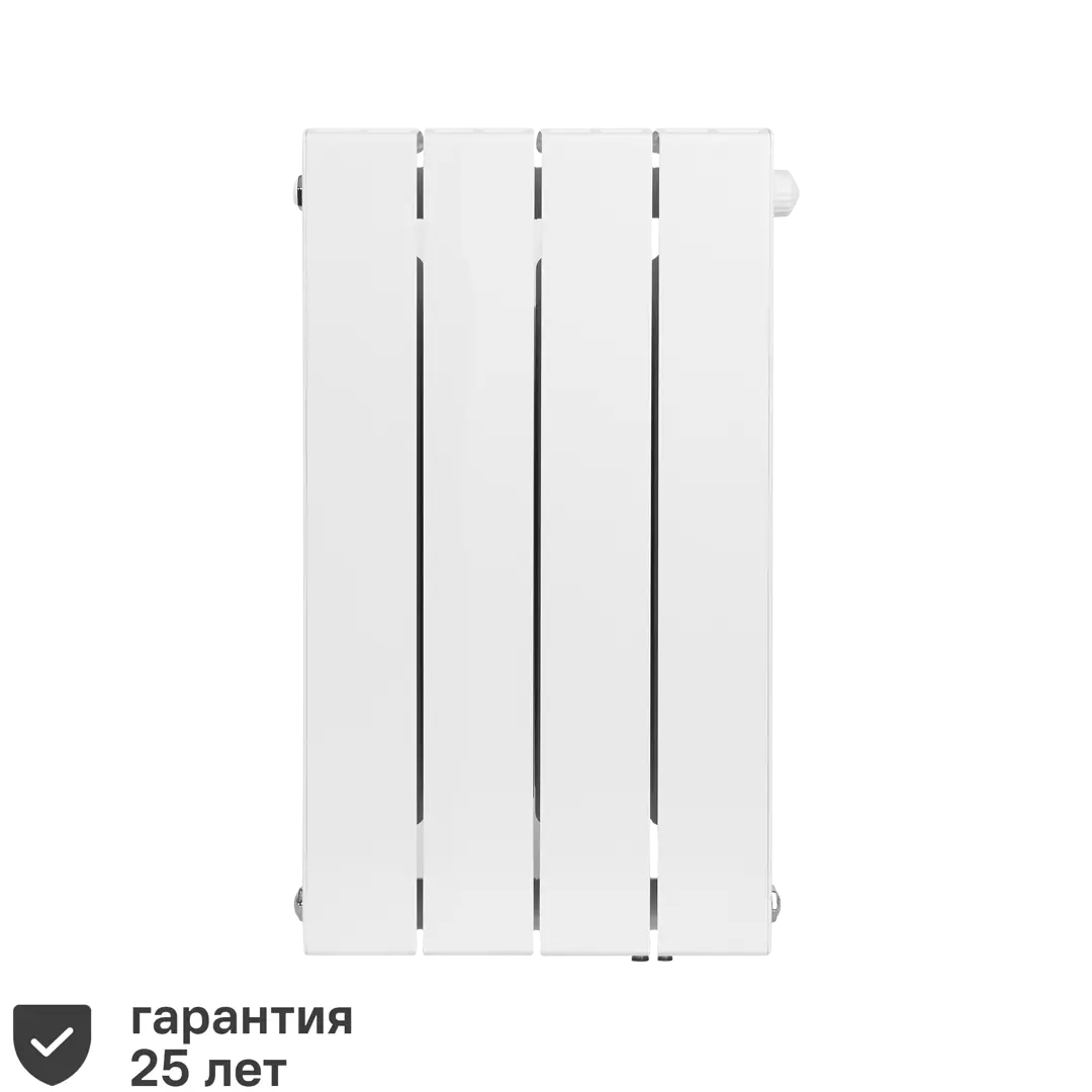 

Радиатор Rifar Supremo 500/90 биметалл 4 секции нижнее правое подключение цвет белый