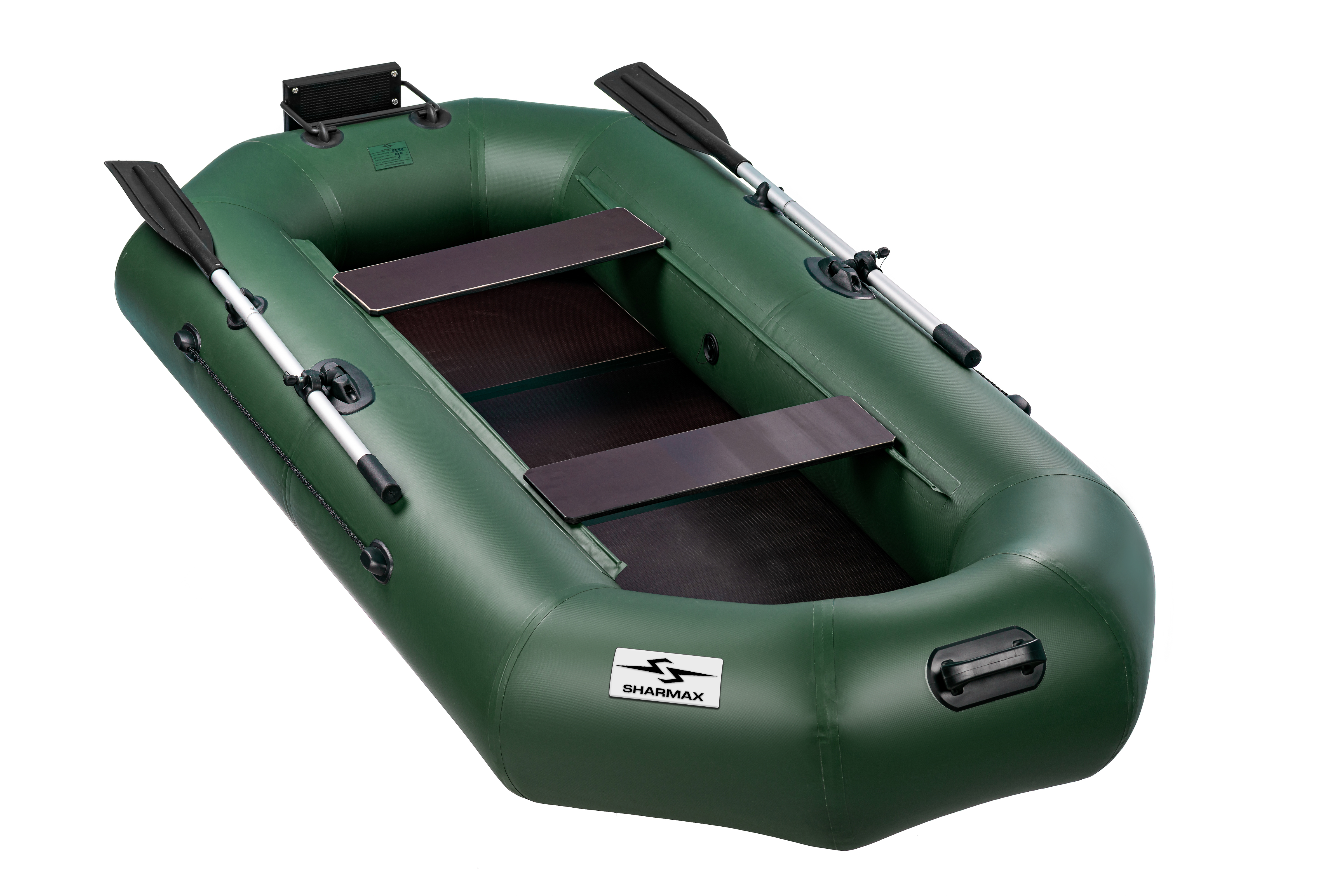 Лодка Sharmax M280 Sport ПВХ под мотор надувная двухместная гребная для рыбалки