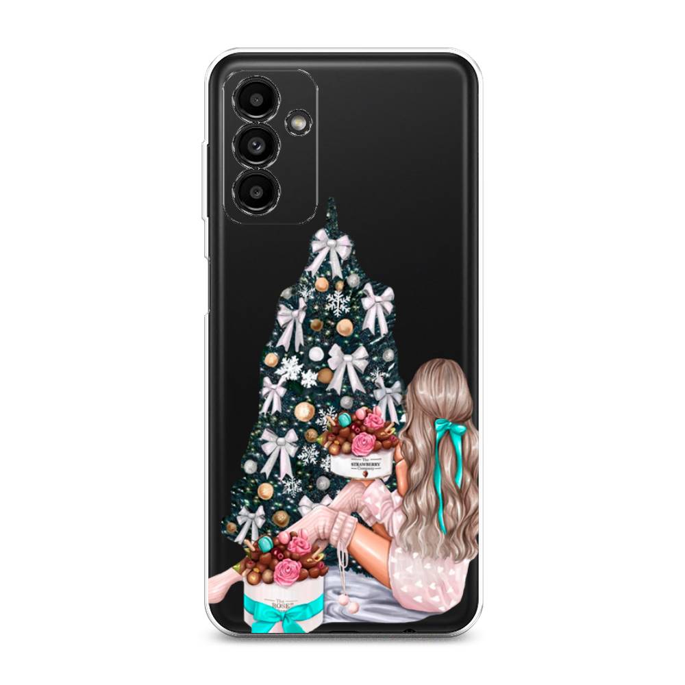 

Чехол на Samsung Galaxy A04s "New Year", Зеленый;бежевый;голубой, 2106450-5