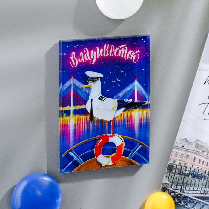 

Магнит «Владивосток. Русский мост. Чайка», Владивосток
