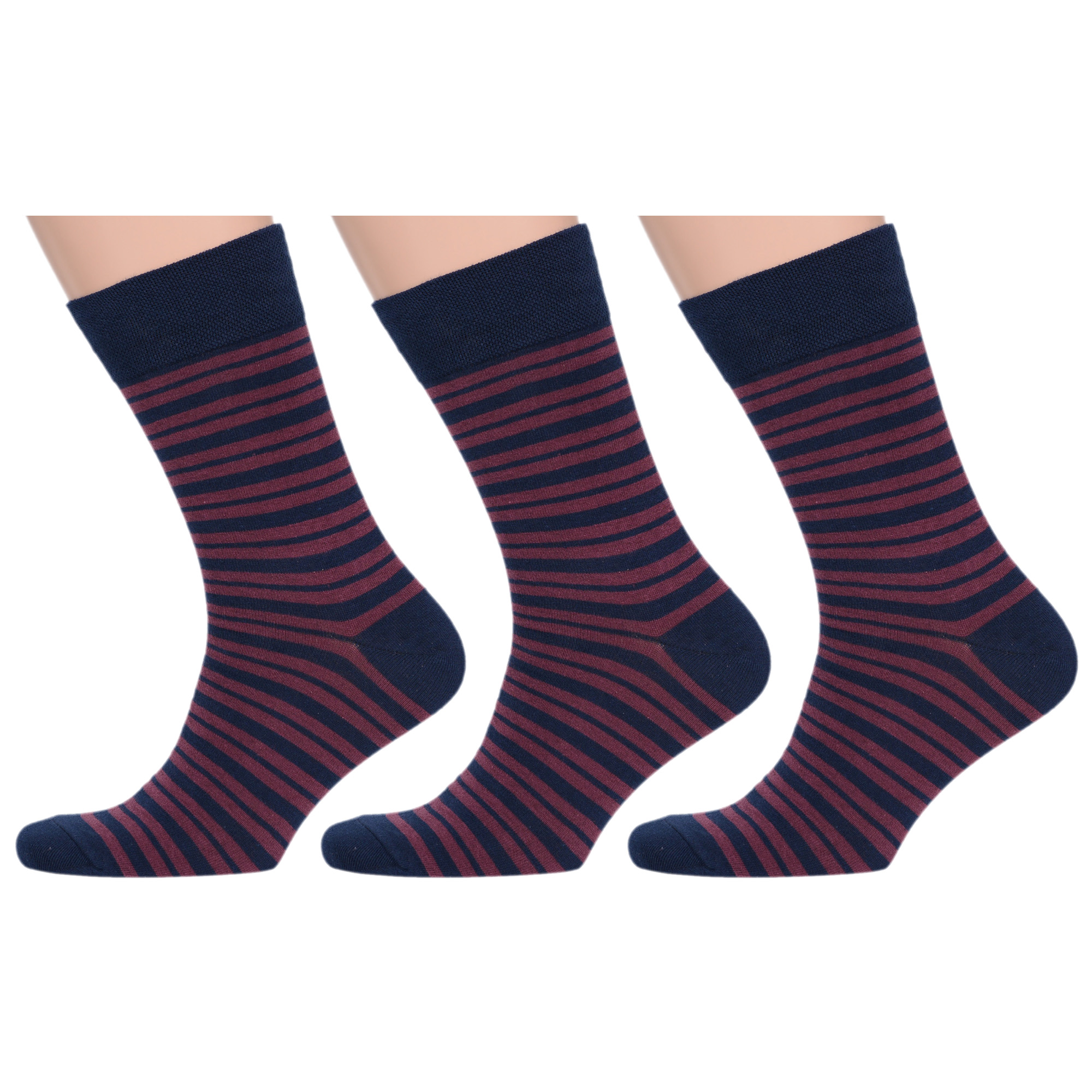 

Комплект носков мужских MoscowSocksClub msk3-М34 разноцветных 25, Синий;бордовый, msk3-М34