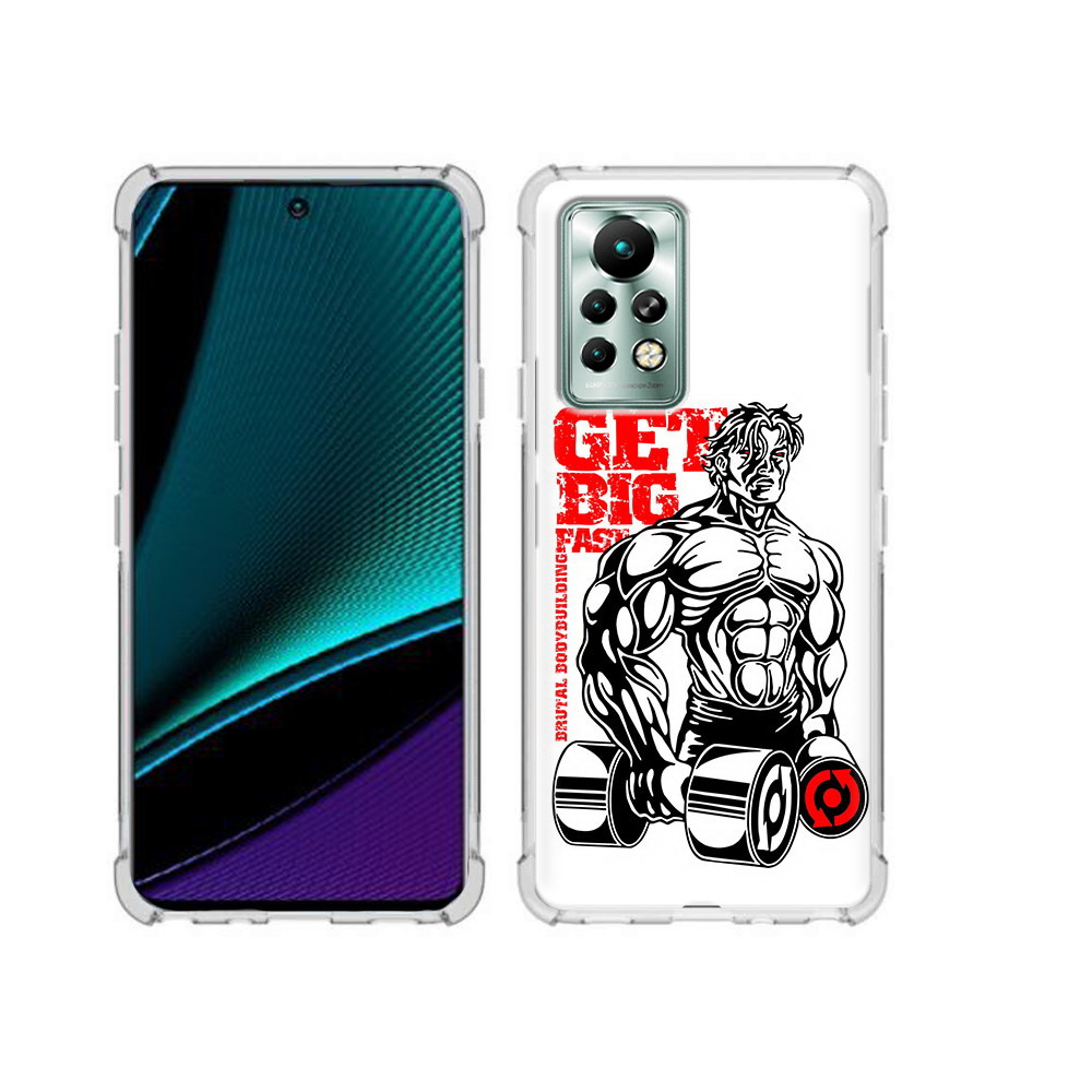 

Чехол MyPads Tocco для Infinix Note 11 Pro накаченное тело, Прозрачный, Tocco