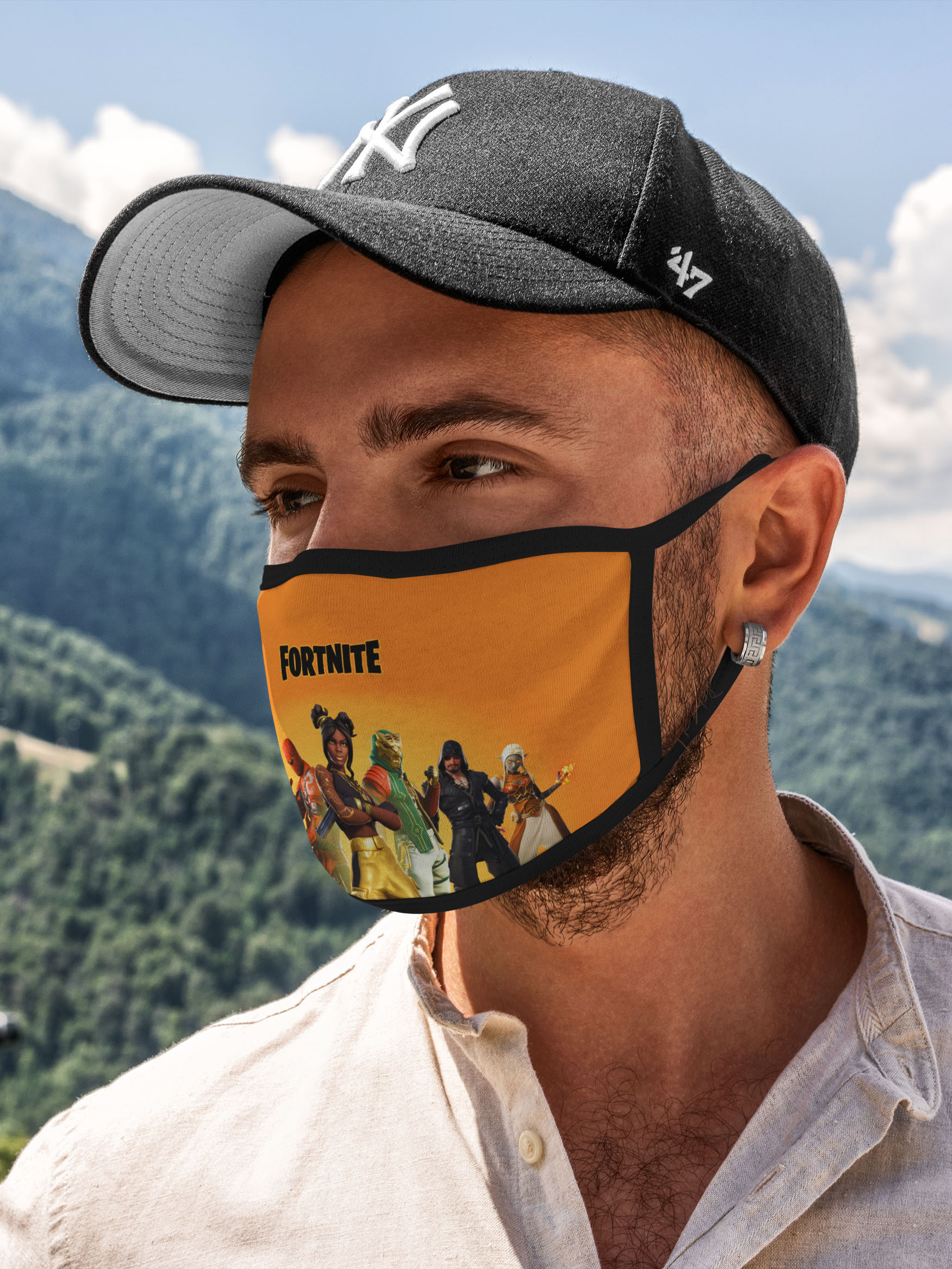 

Многоразовая маска унисекс Burnettie Fortnite 8 Сезон, Разноцветный, Fortnite 8 Сезон