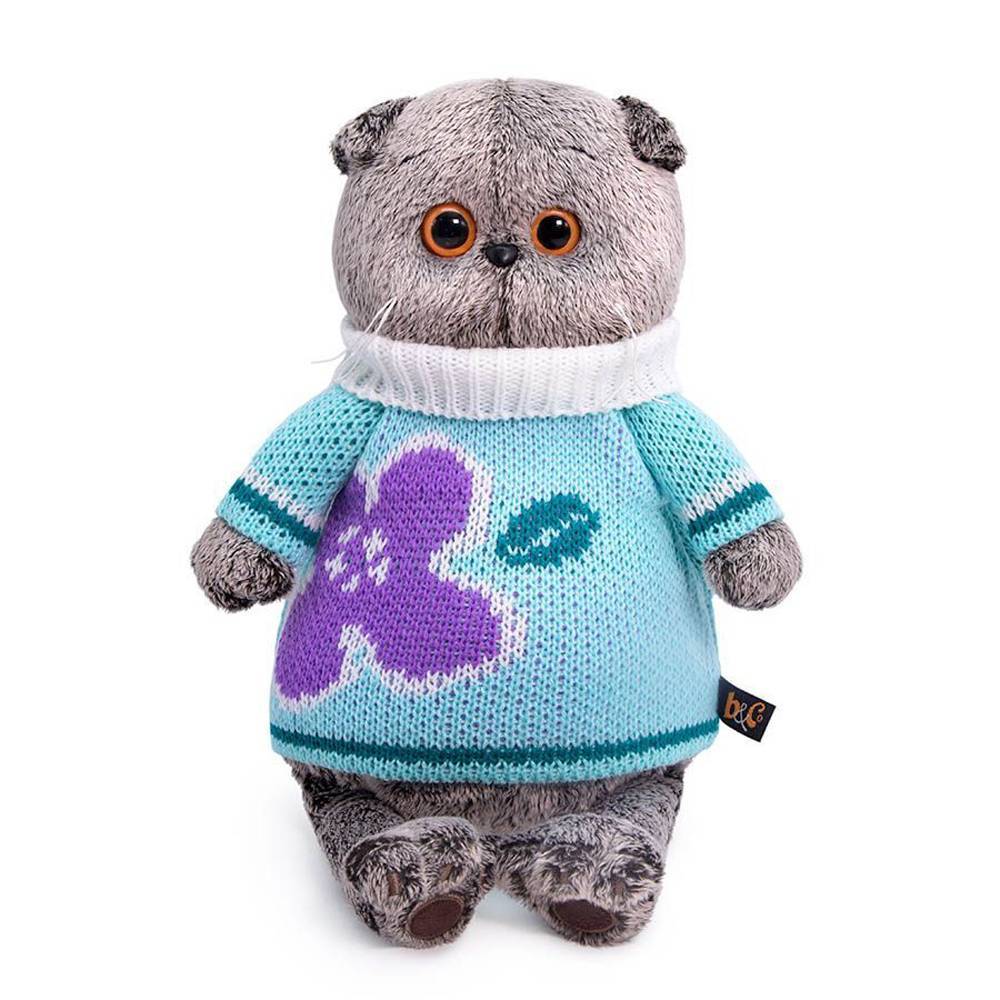 

Мягкая игрушка BUDI BASA Кот Басик в весеннем свитере, 30 см, Ks30-141