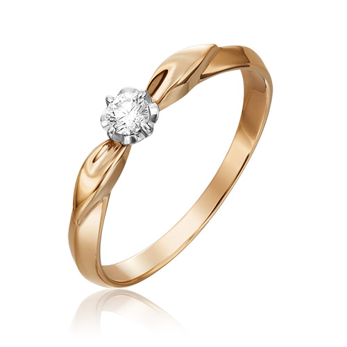

Кольцо из золота р. 17 PLATINA jewelry 01-0958-00-101-1111-30, бриллиант, 01-0958-00-101-1111-30