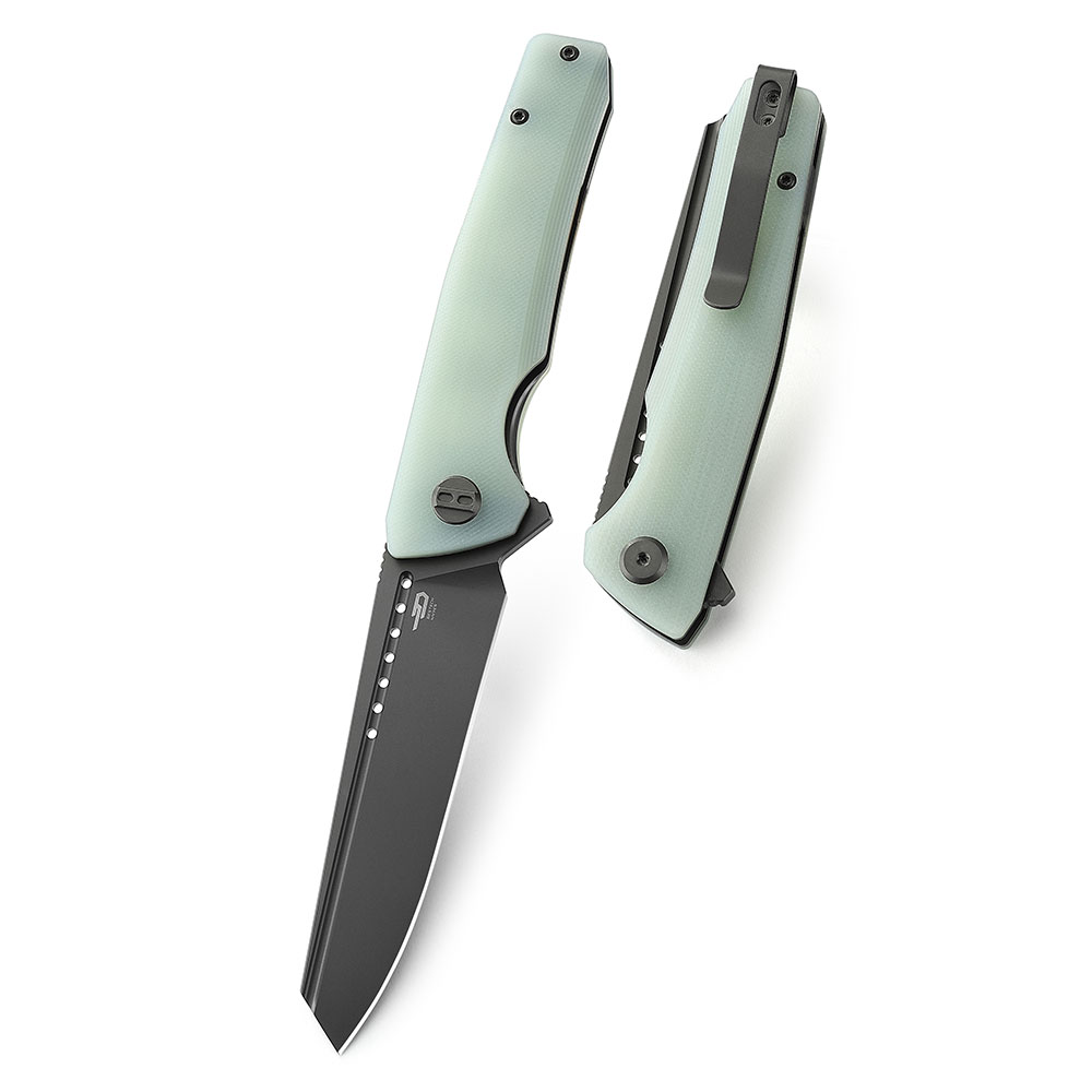 

Нож Bestech Slyther сталь 14C28N, рукоять G10 прозрачная, Белый, Slyther