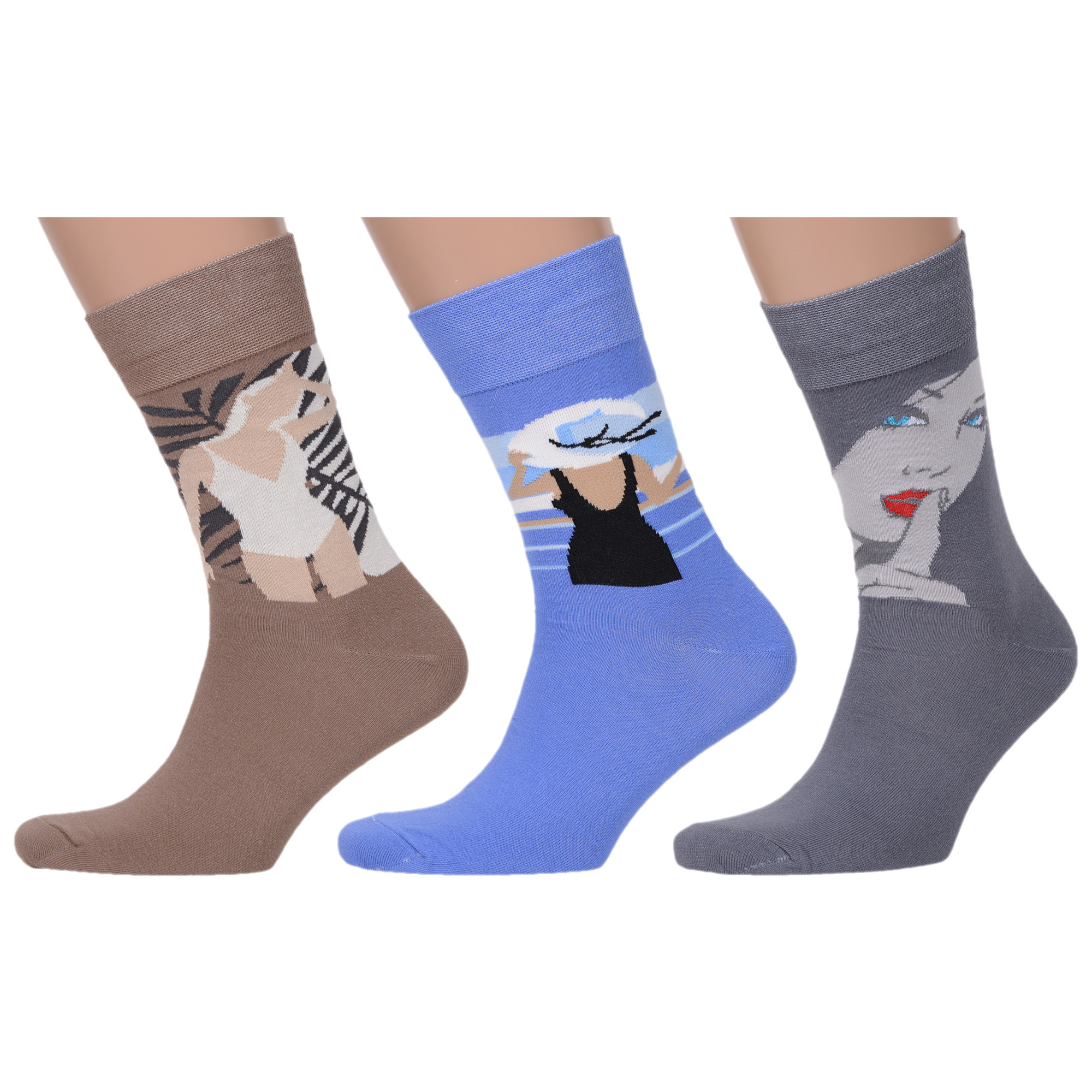 

Комплект носков мужских MoscowSocksClub msk3-М35 разноцветных 25, msk3-М35