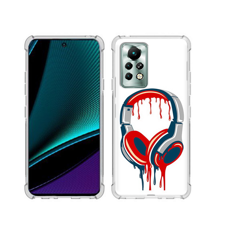 

Чехол MyPads Tocco для Infinix Note 11 Pro не делай громко, Прозрачный, Tocco