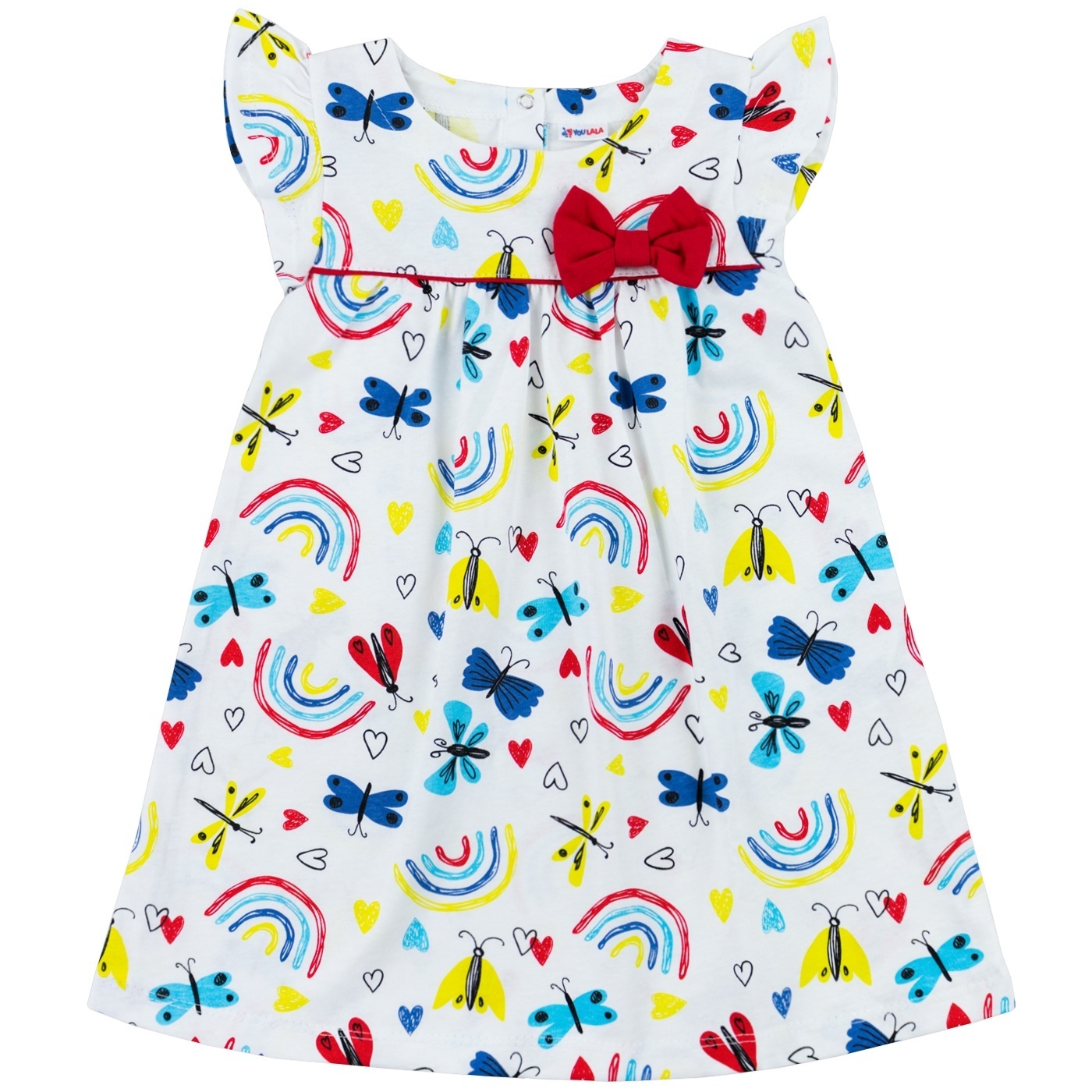 

Платье для девочек Юлла 0784100701 цв. белый; разноцветный р. 104, 0784100701