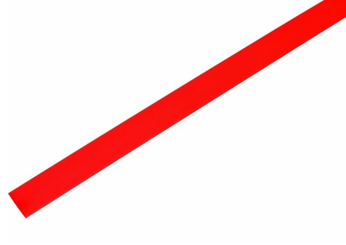 Термоусадочная трубка Nord-Yada 3,0 мм/1,5 мм длина 1м красная 10 шт 905420