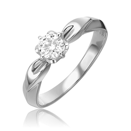 

Кольцо из белого золота с бриллиантом р. 17 PLATINA jewelry 01-0969-00-101-1120-30, 01-0969-00-101-1120-30