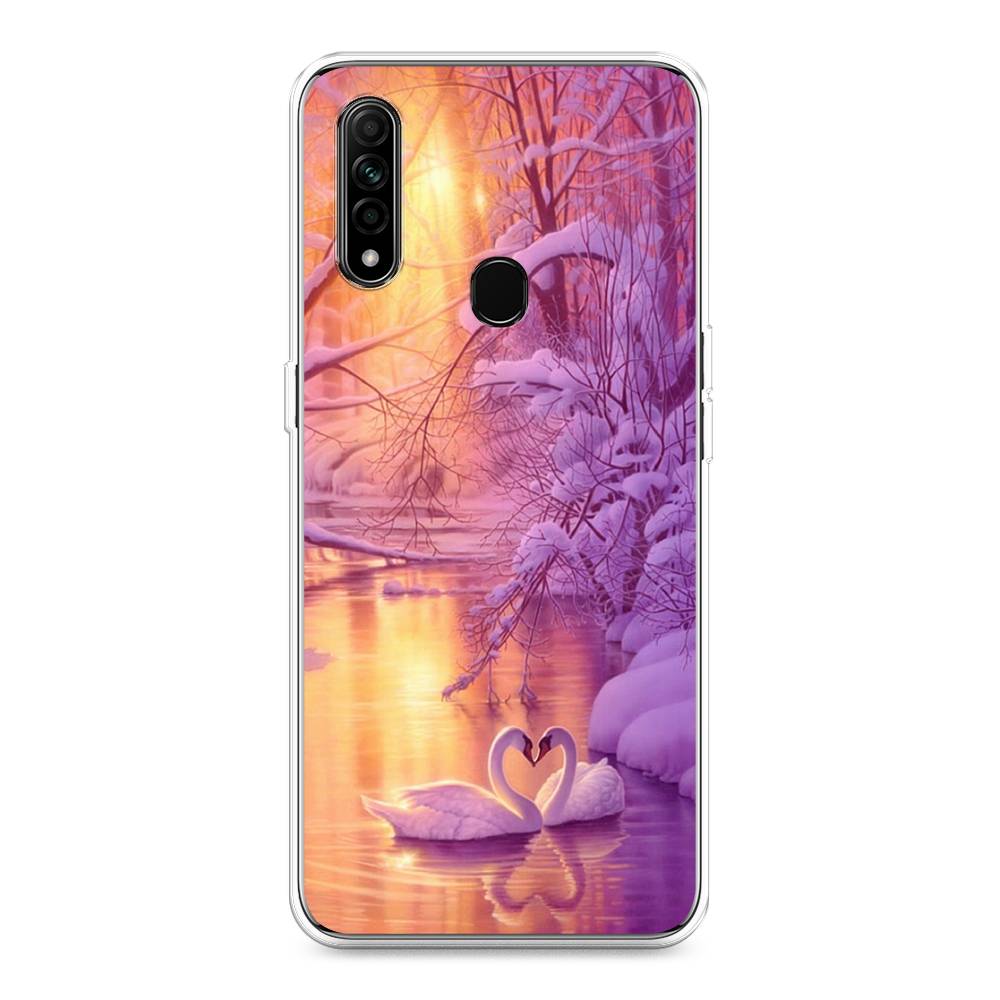 

Чехол для Oppo A31 "Зима 1", Фиолетовый;желтый, 252250-2