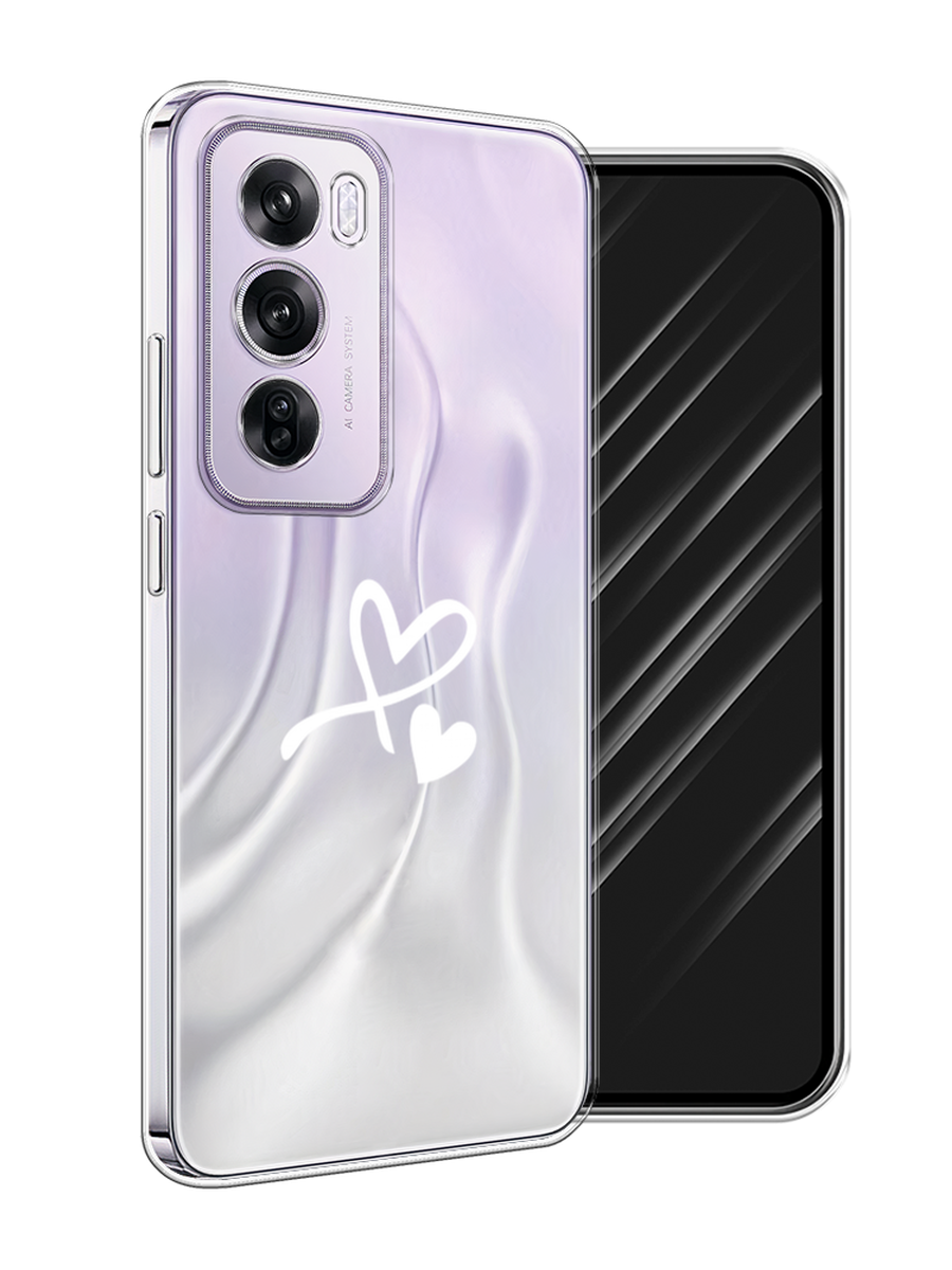 

Чехол Awog на Oppo Reno 12 Pro "Сердечко минимализм", Белый, 2517150-1