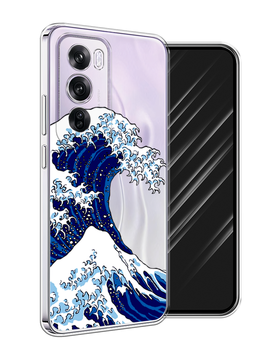 

Чехол Awog на Oppo Reno 12 Pro "Волна в Канагаве", Синий;белый, 2517150-1