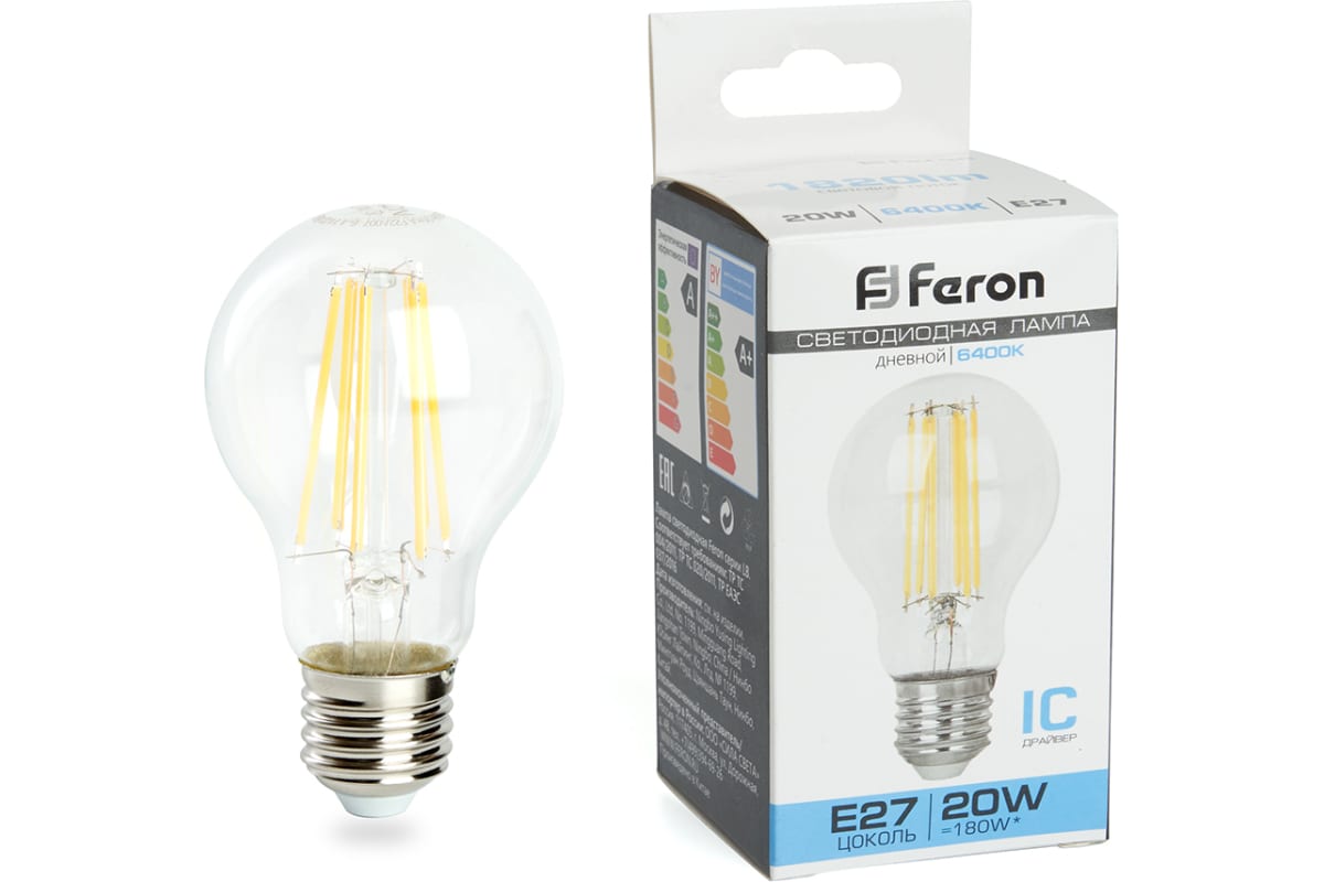 Cветодиодная лампа FERON LB-620 E27 20W 6400K, 48285