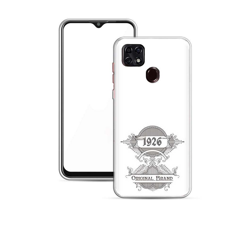Чехол MyPads Tocco для ZTE V2020 логотип черно белый (PT226946.457.446)