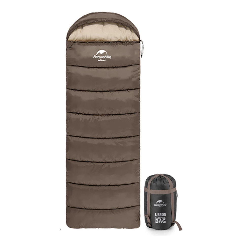 

Спальный мешок Naturehike NH20MSD07 U Series U350S, коричневый, 6927595764312, U350S