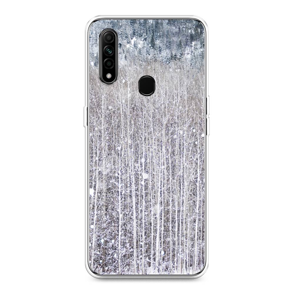 

Чехол для Oppo A31 "Снежный лес", Бежевый;серый;белый, 252250-5