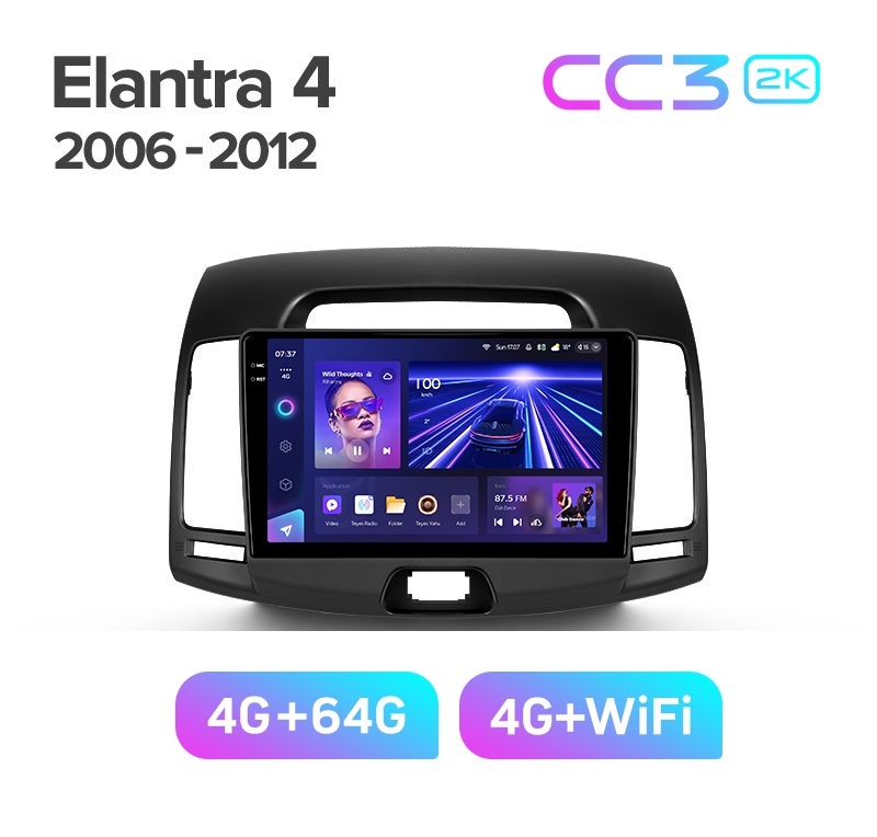 Магнитола TEYES HYUNDAI ELANTRA 2006-2010 г CC3 2K 464ГБ 3689000₽