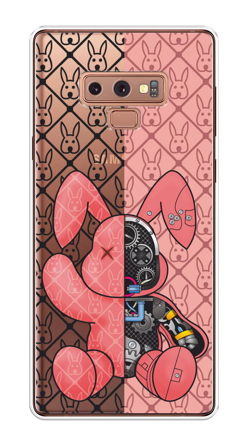 

Чехол на Samsung Galaxy Note 9 "Киборг-заяц розовый", Розовый;прозрачный;черный, 26350-1