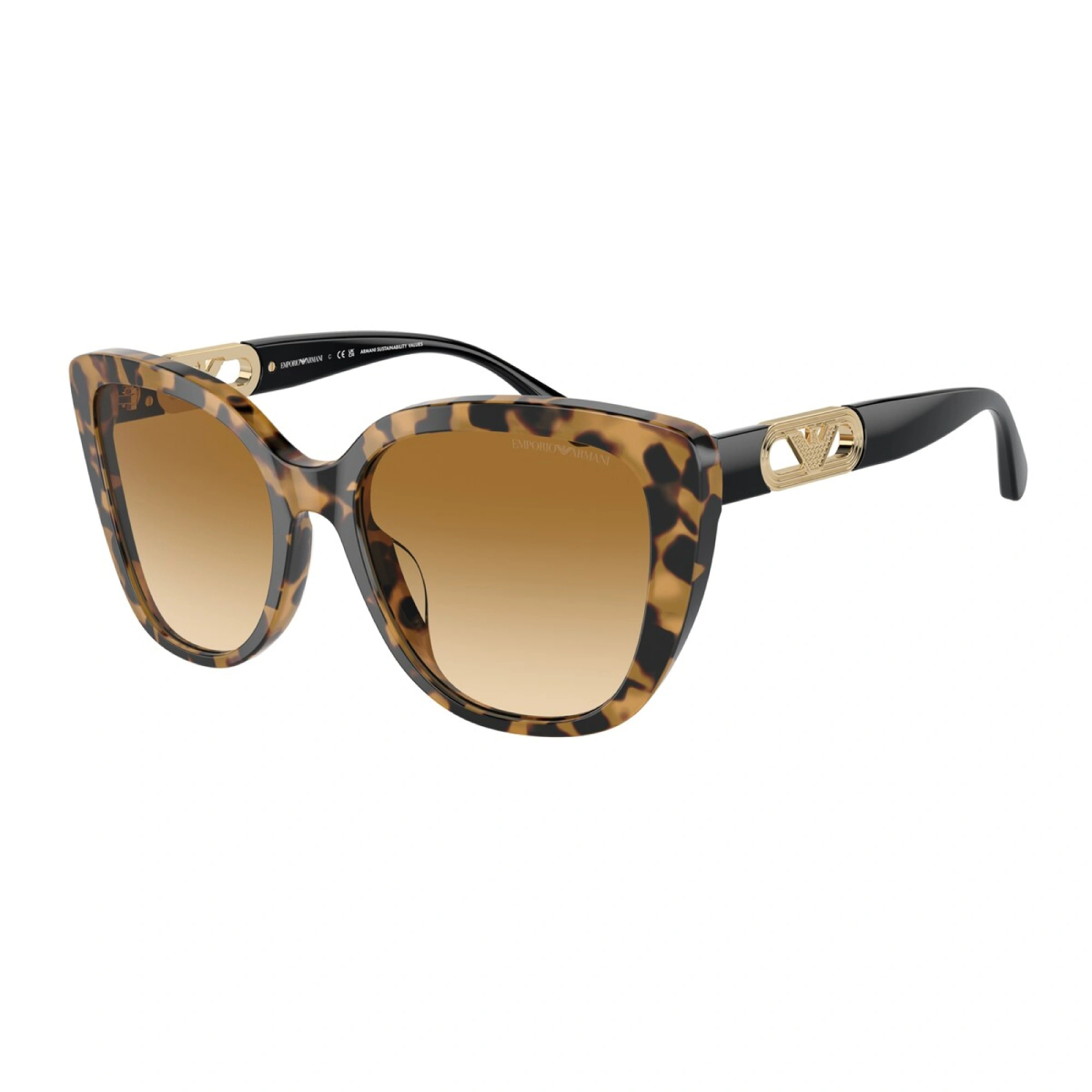 Солнцезащитные очки женские Emporio Armani 0EA4214U коричневые