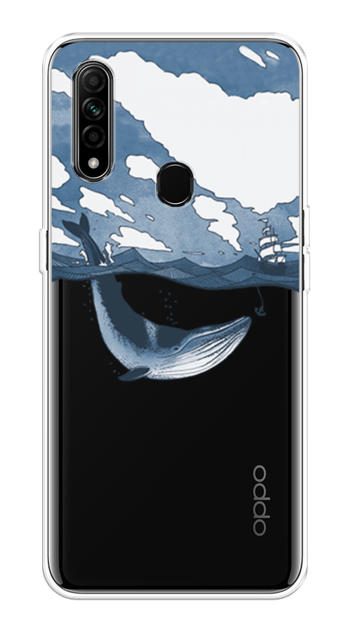 

Чехол на Oppo A31 "Большой кит", Синий, 252250-1
