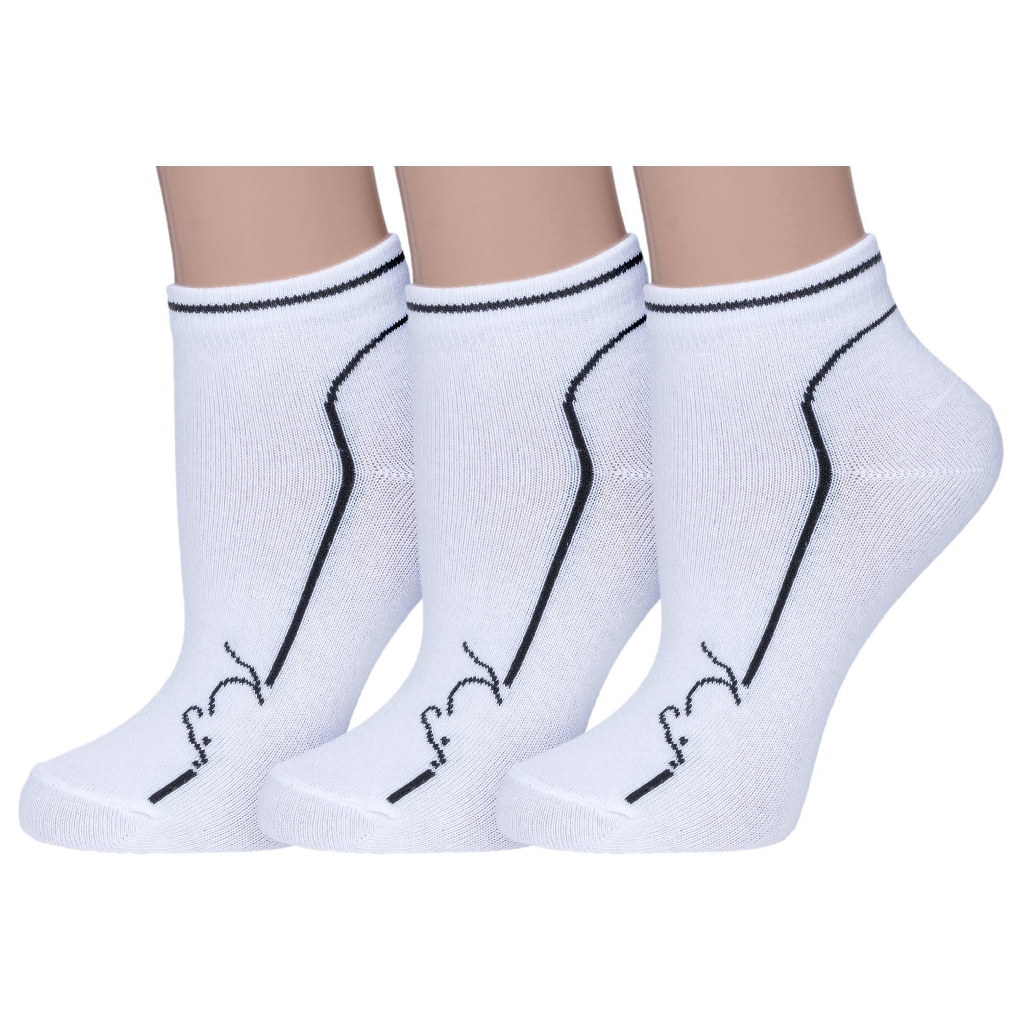 Комплект носков женских НАШЕ 3-412С3 белых 25