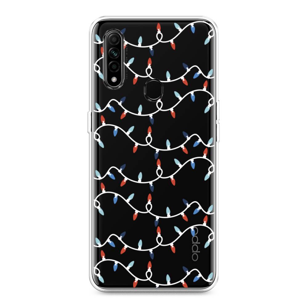 

Чехол для Oppo A31 "Разноцветная гирлянда", Белый;красный;синий, 252250-5