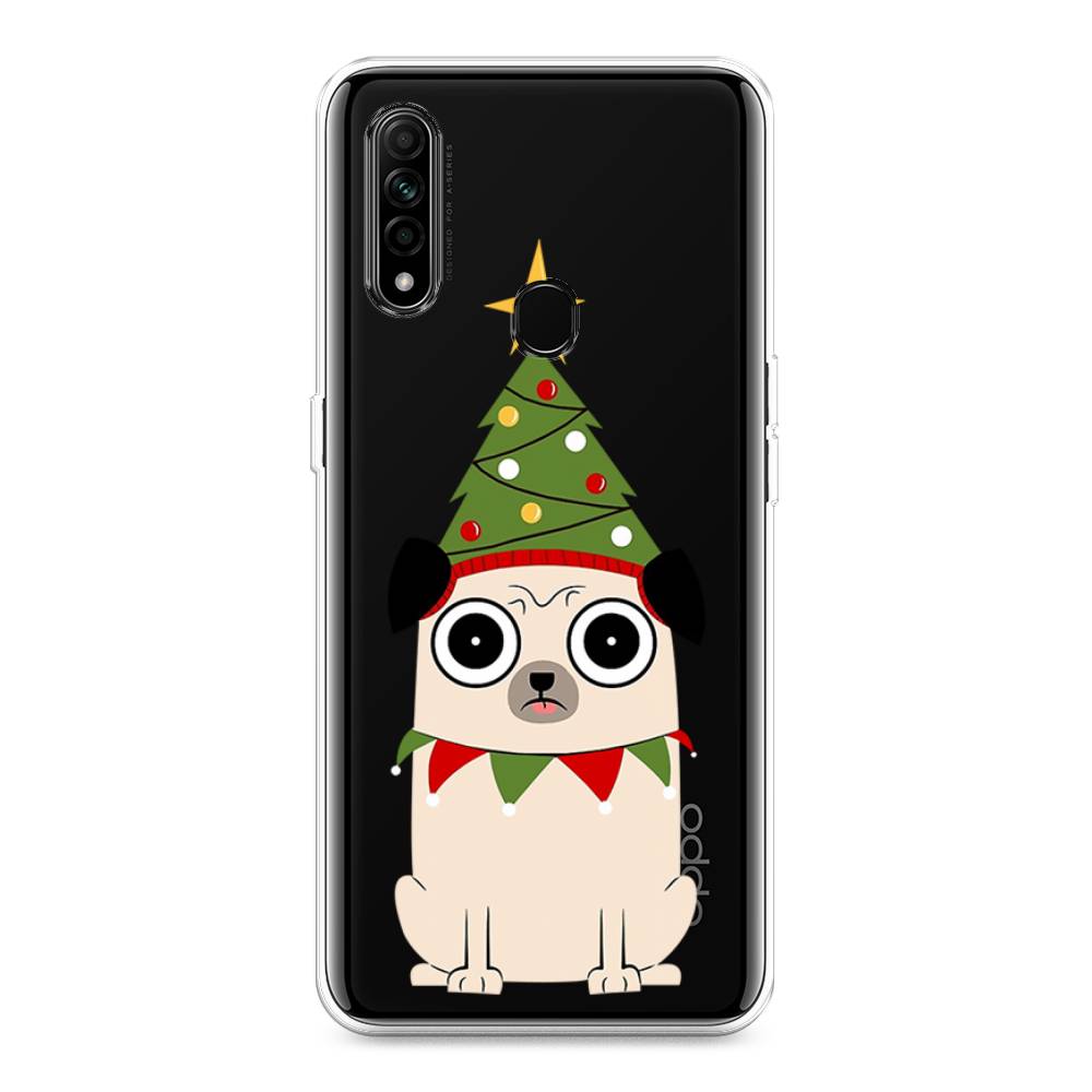 

Чехол для Oppo A31 "Собачка с ёлочкой", Бежевый;красный;зеленый, 252250-1
