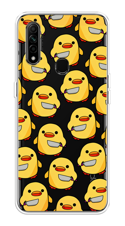 

Чехол на Oppo A31 "Утка с ножом", Прозрачный;желтый;оранжевый, 252250-1