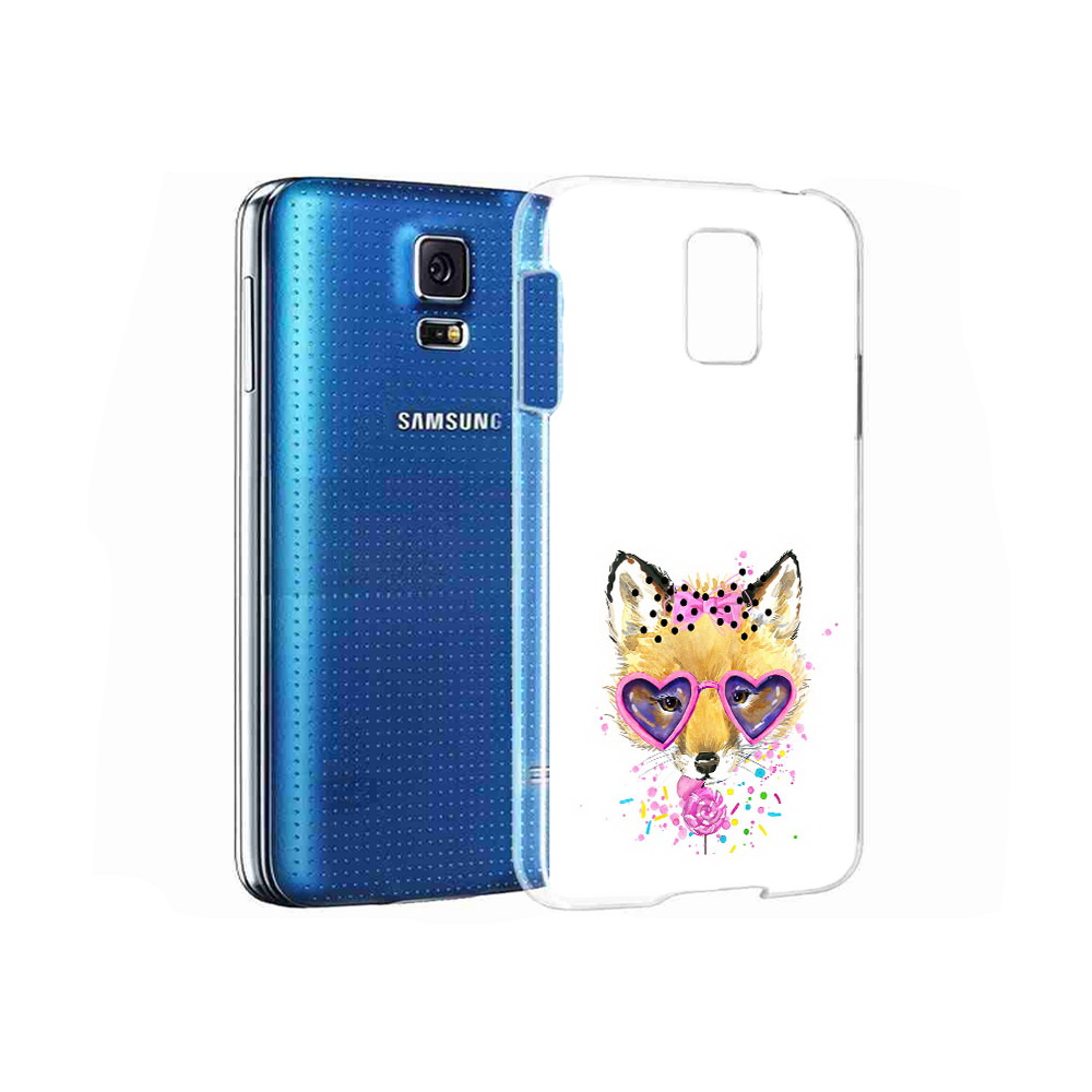 Чехол MyPads Tocco для Samsung Galaxy S5 лисенок с бантиком (PT12196.512.441)