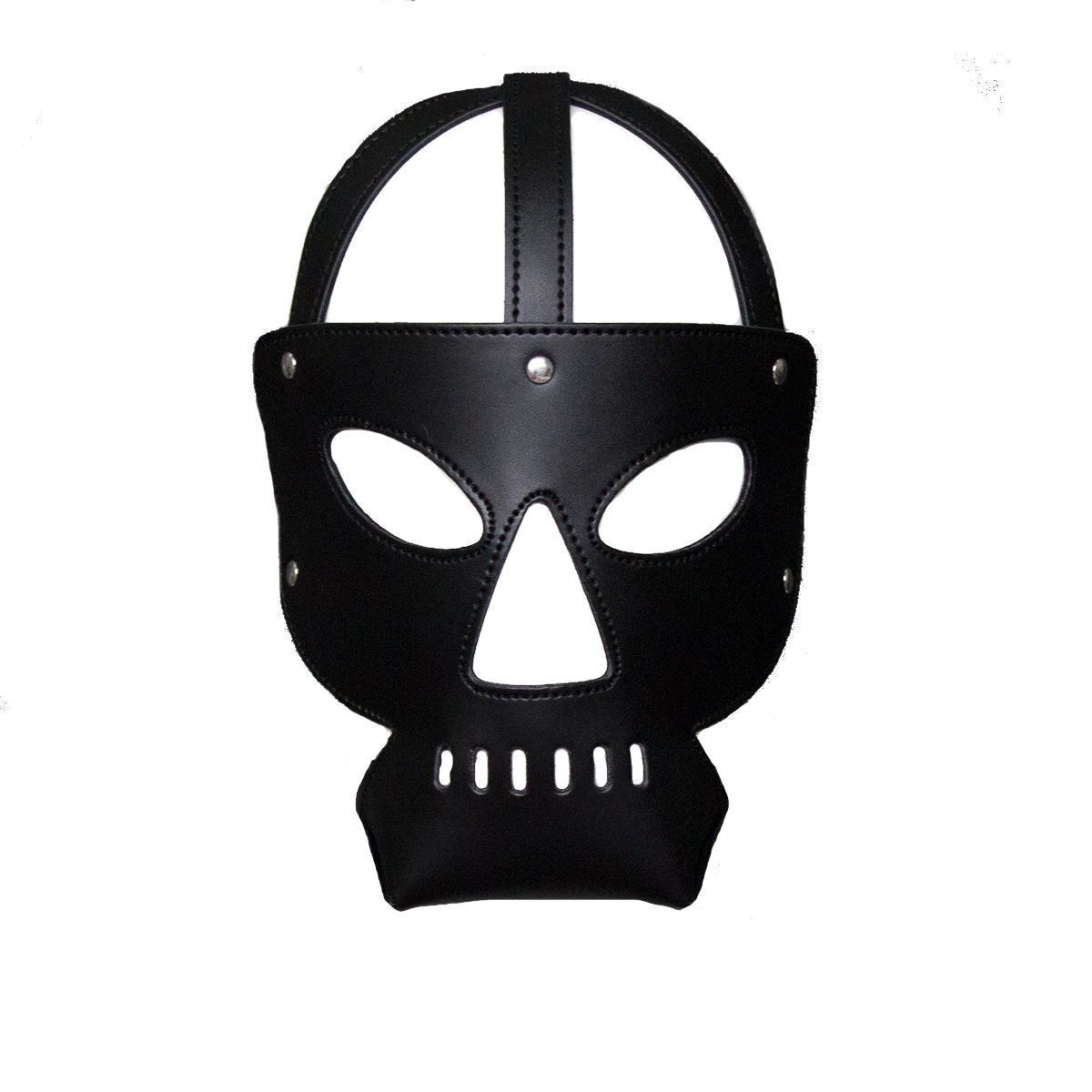 Эротическая маска KISSEXPO с закрытым ртом черная