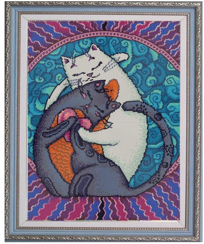 

Схемы для вышивания бисером Март 9530, 29x39 см от Конёк