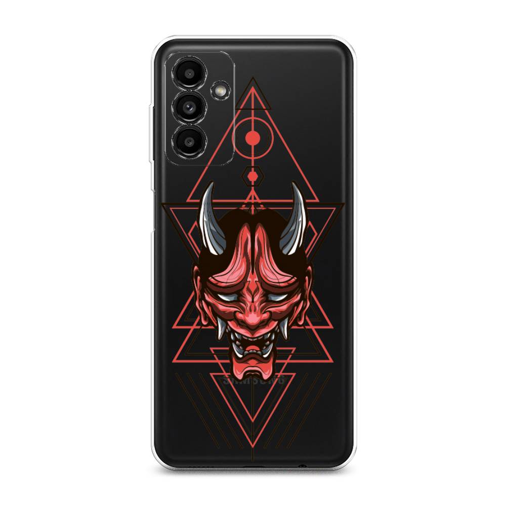 

Чехол на Samsung Galaxy A04s "Hanya Oni mask", Серый;красный;черный, 2106450-4