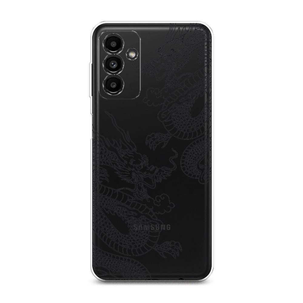 

Чехол на Samsung Galaxy A04s "Два китайских дракона", Серый;черный, 2106450-1