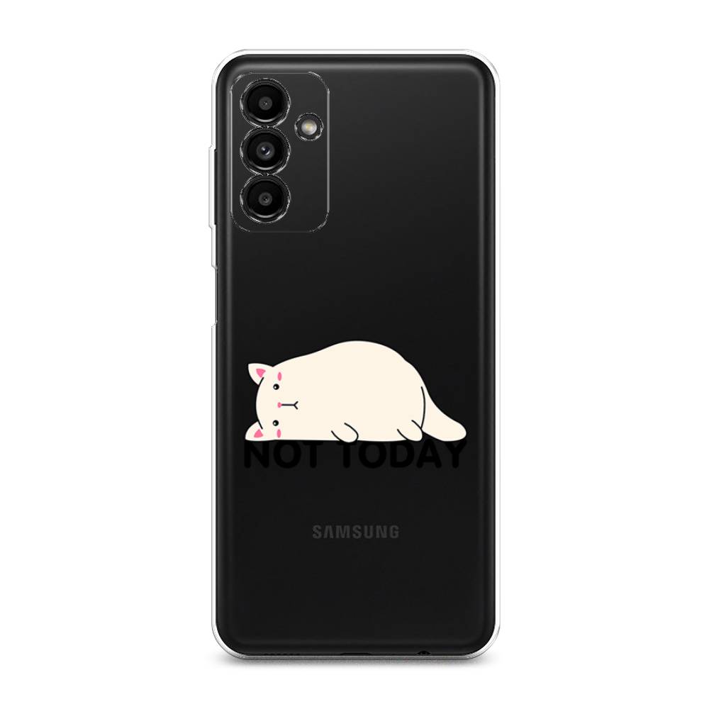 

Чехол на Samsung Galaxy A04s "Cat not today", Белый;розовый;черный, 2106450-1