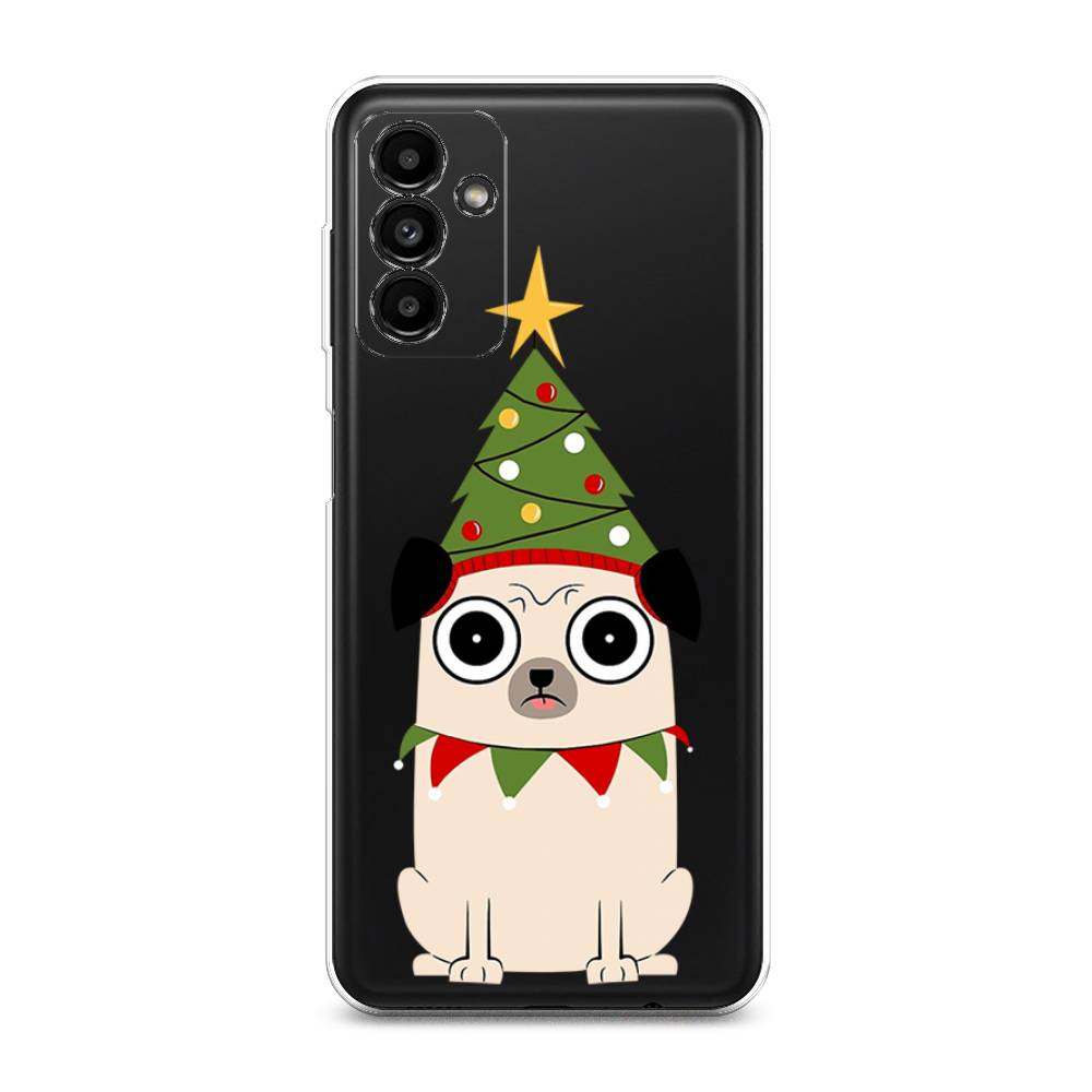

Чехол на Samsung Galaxy A04s "Собачка с ёлочкой", Бежевый;красный;зеленый, 2106450-1