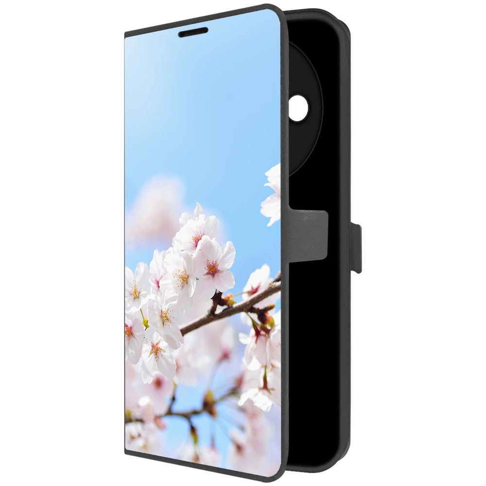 

Чехол-книжка Krutoff Eco Book для Xiaomi Redmi A3 Цветение (черный)
