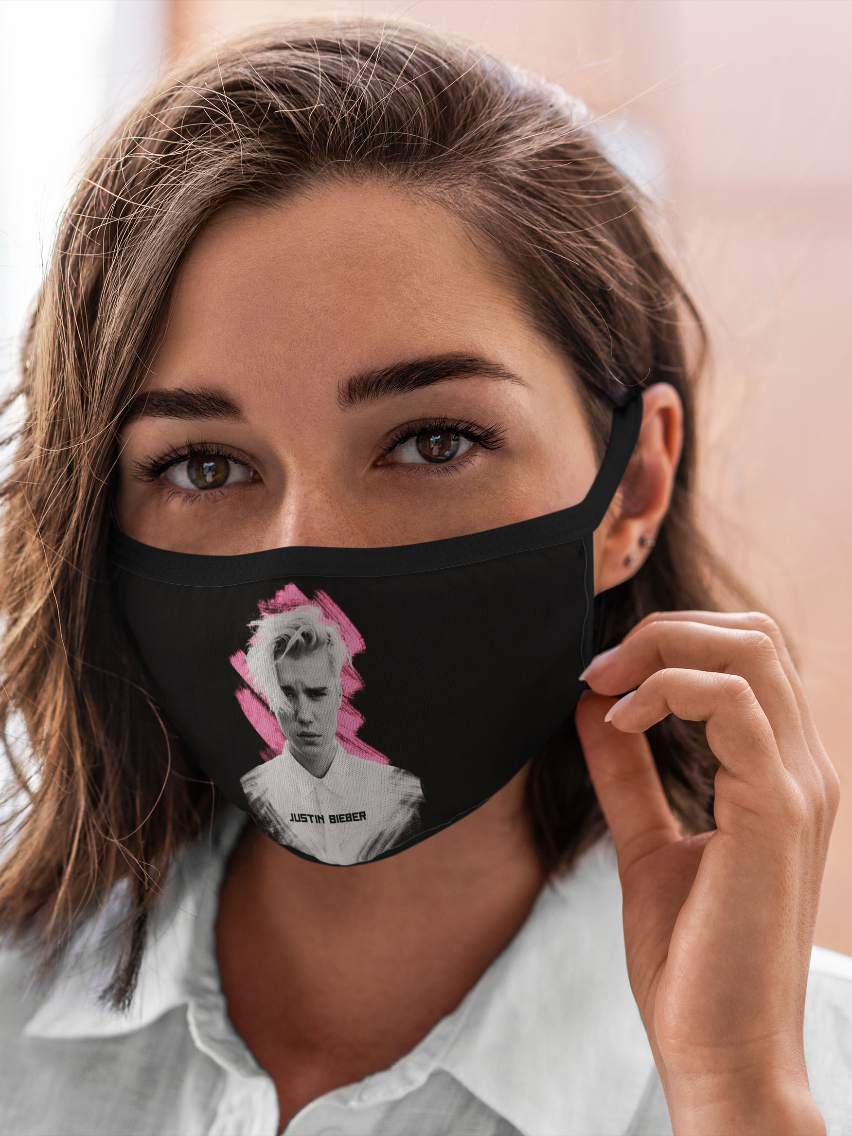 

Многоразовая маска унисекс Burnettie Justin Bieber Pink Splash, Разноцветный, Justin Bieber Pink Splash
