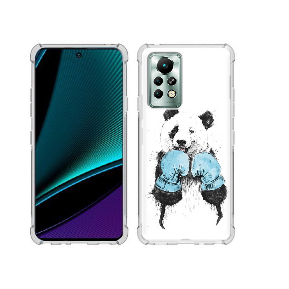 

Чехол MyPads Tocco для Infinix Note 11 Pro панда боксер, Прозрачный, Tocco