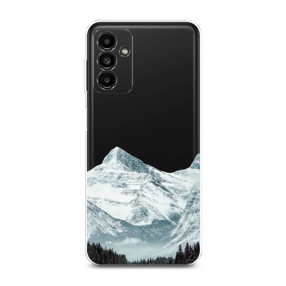 

Чехол на Samsung Galaxy A04s "Горы арт 1", Белый;зеленый, 2106450-2