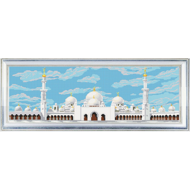 

Схемы для вышивания бисером Мечеть Шейха Заида 9679, 25x65 см от Конёк
