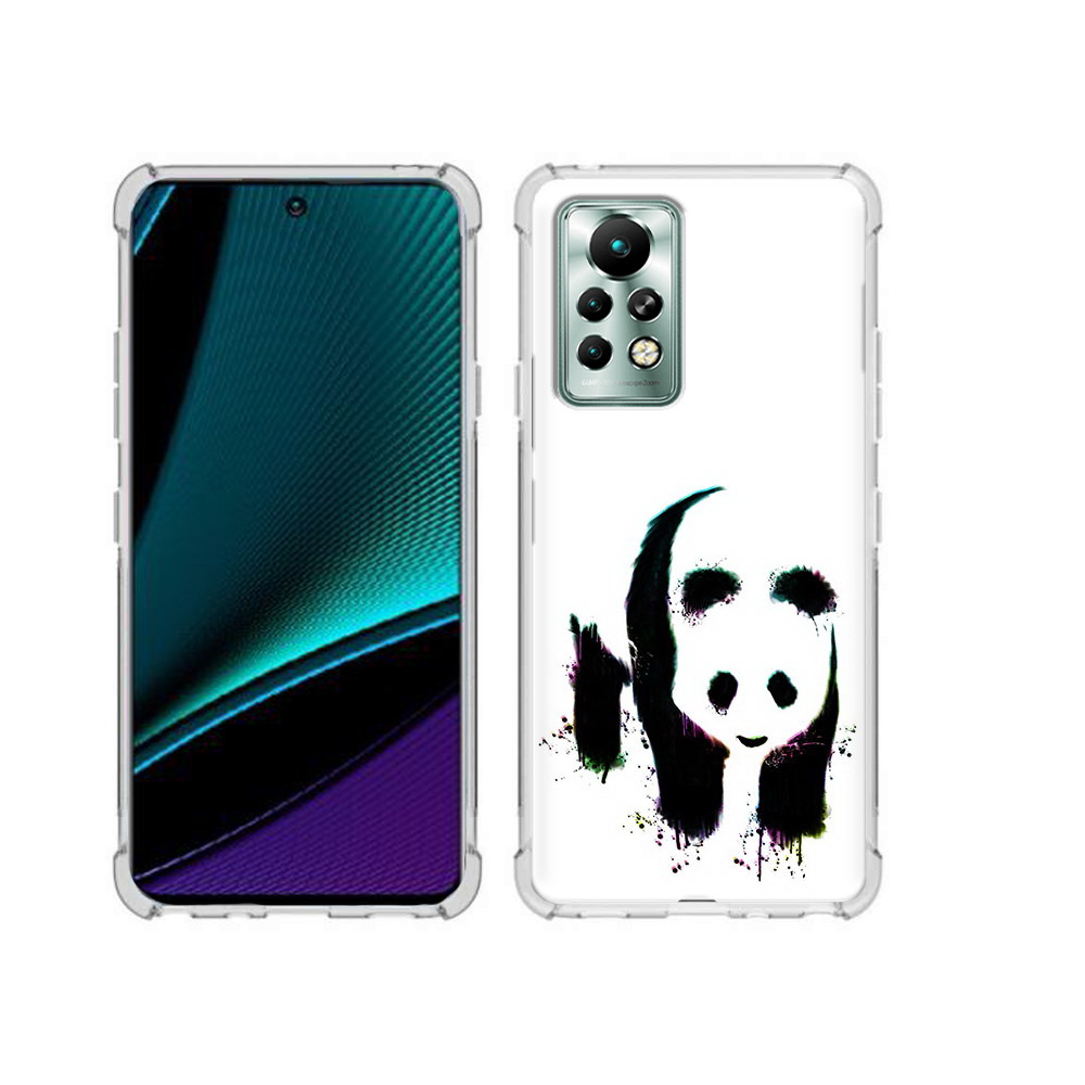 

Чехол MyPads Tocco для Infinix Note 11 Pro панда в акварели, Прозрачный, Tocco