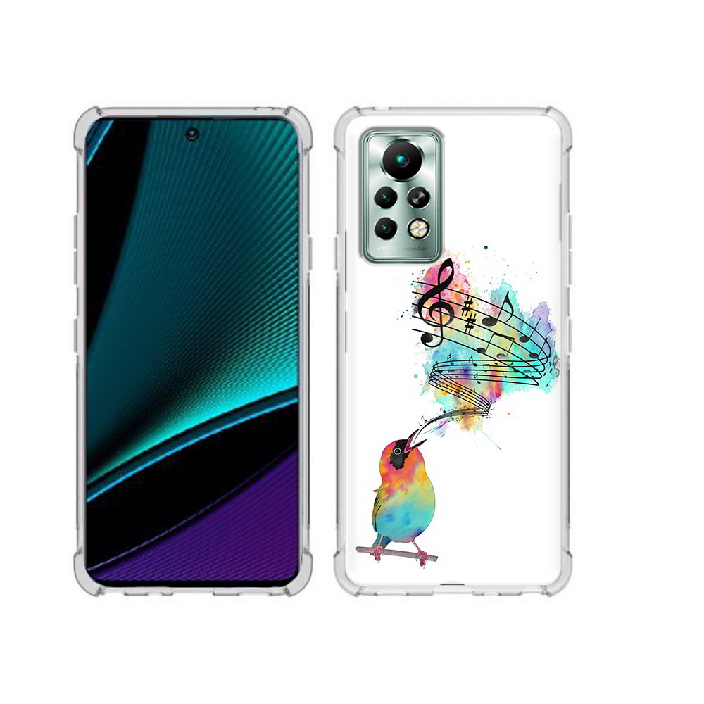 

Чехол MyPads Tocco для Infinix Note 11 Pro певчая птичка, Прозрачный, Tocco
