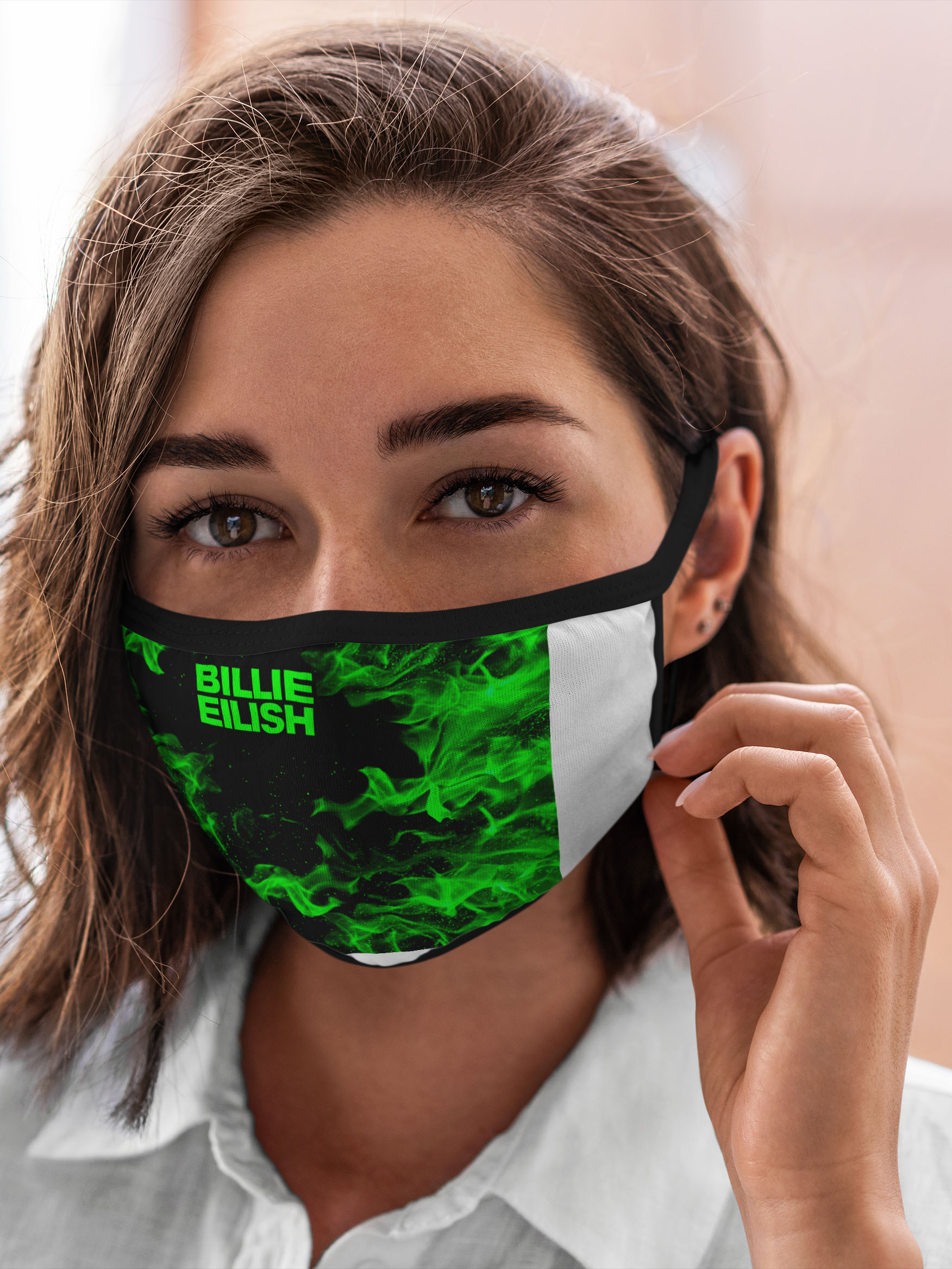 

Многоразовая маска унисекс Burnettie Billie Eilish, Разноцветный, Billie Eilish