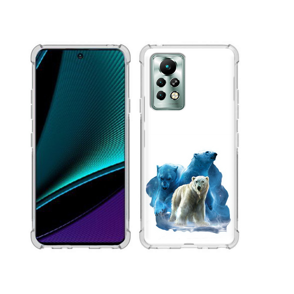 

Чехол MyPads Tocco для Infinix Note 11 Pro полярный медведь, Прозрачный, Tocco
