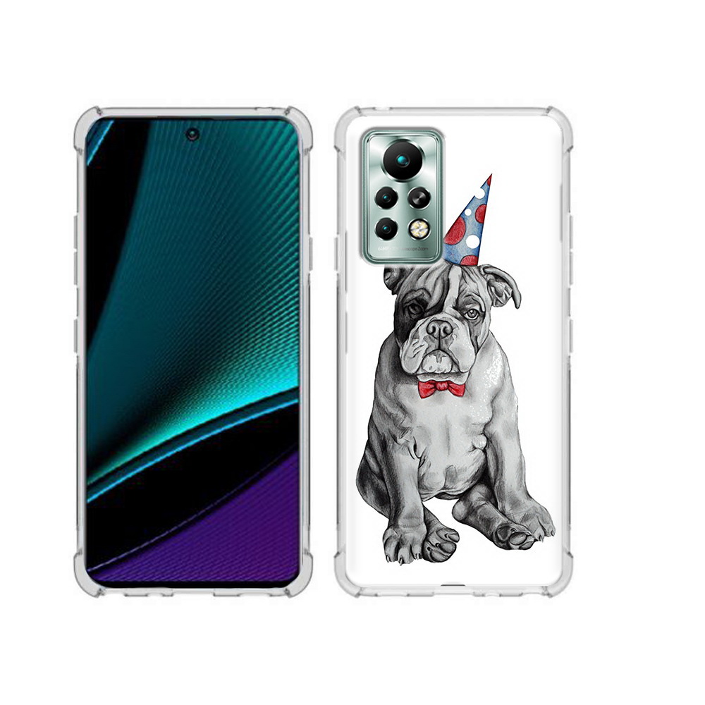 

Чехол MyPads Tocco для Infinix Note 11 Pro праздничный щенок, Прозрачный, Tocco