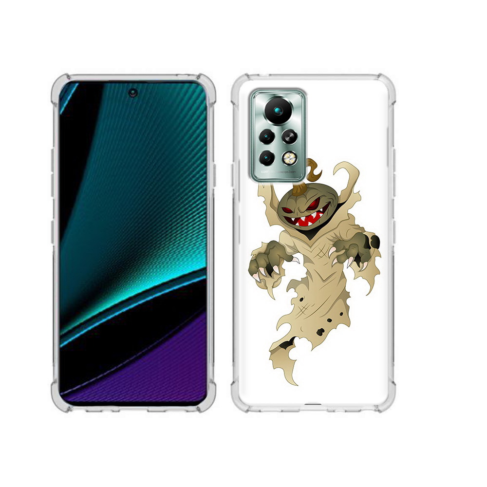 

Чехол MyPads Tocco для Infinix Note 11 Pro призрак хэллоуина, Прозрачный, Tocco