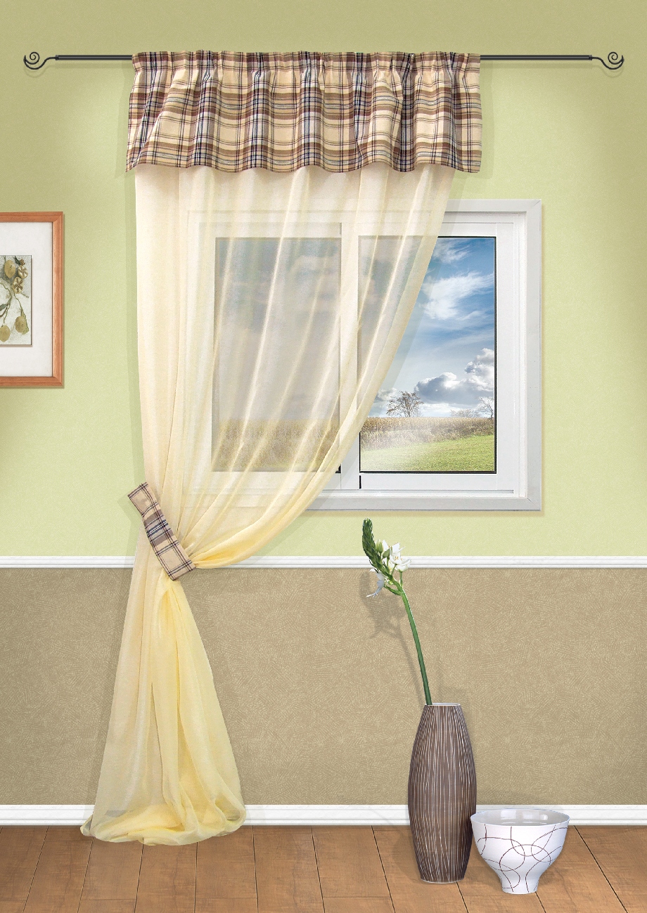 

Вуаль "Portugal" с ламбрекеном и подхватом